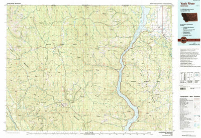 United States Geological Survey Yaak River, MT (1979, 100000-Scale) digital map