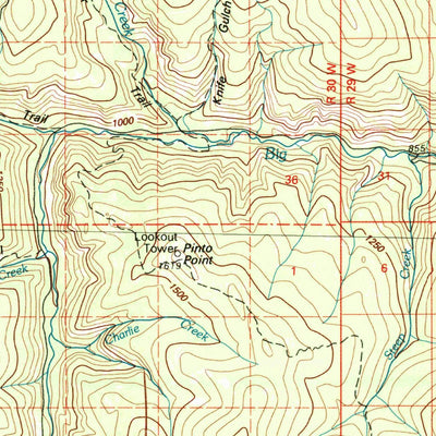 United States Geological Survey Yaak River, MT (1979, 100000-Scale) digital map