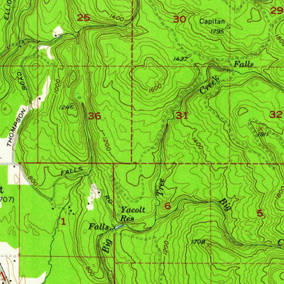 United States Geological Survey Yacolt, WA (1956, 62500-Scale) digital map