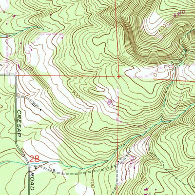 United States Geological Survey Yacolt, WA (1971, 24000-Scale) digital map