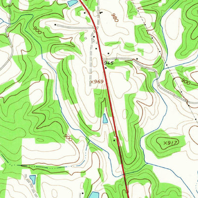 United States Geological Survey Yadkinville, NC (1966, 24000-Scale) digital map
