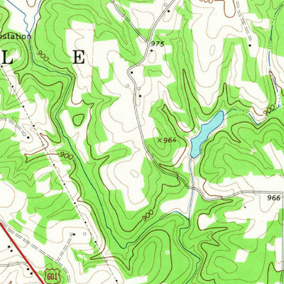 United States Geological Survey Yadkinville, NC (1966, 24000-Scale) digital map