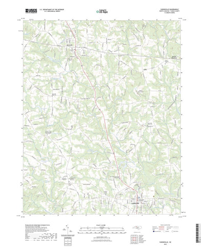 United States Geological Survey Yadkinville, NC (2022, 24000-Scale) digital map