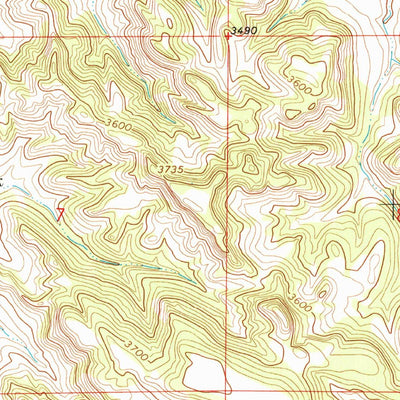 United States Geological Survey Yager Butte, MT (1967, 24000-Scale) digital map