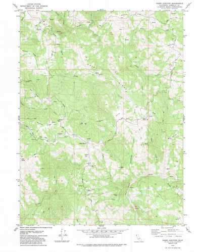 United States Geological Survey Yager Junction, CA (1979, 24000-Scale) digital map