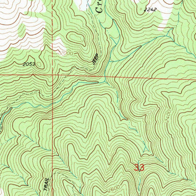 United States Geological Survey Yager Junction, CA (1979, 24000-Scale) digital map