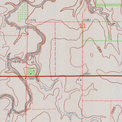United States Geological Survey Yaggy, KS (1960, 24000-Scale) digital map