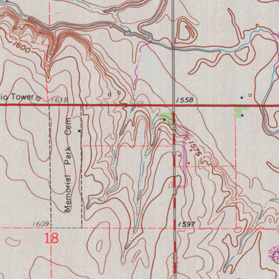 United States Geological Survey Yaggy, KS (1960, 24000-Scale) digital map