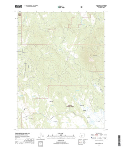 United States Geological Survey Yainax Butte, OR (2020, 24000-Scale) digital map