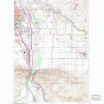 United States Geological Survey Yakima East, WA (1953, 24000-Scale) digital map
