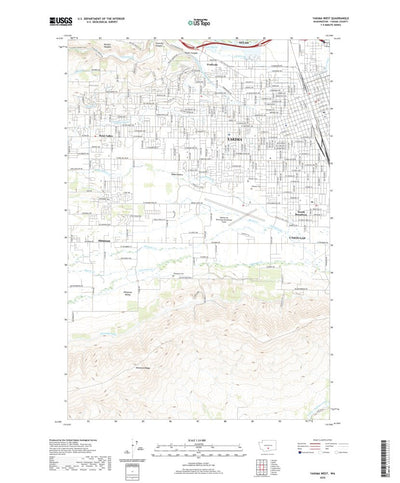 United States Geological Survey Yakima West, WA (2020, 24000-Scale) digital map