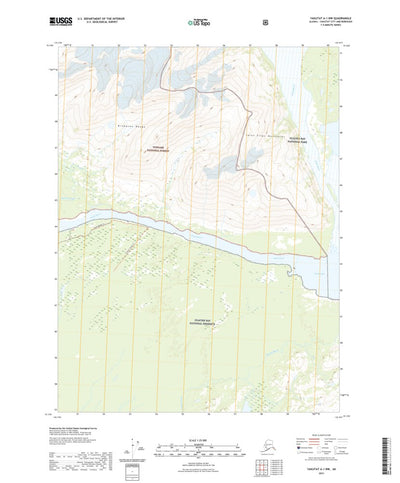 United States Geological Survey Yakutat A-1 NW, AK (2021, 25000-Scale) digital map
