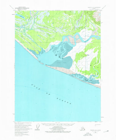 United States Geological Survey Yakutat A-2, AK (1959, 63360-Scale) digital map