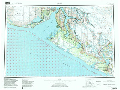 United States Geological Survey Yakutat, AK (1959, 250000-Scale) digital map