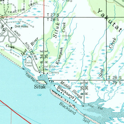 United States Geological Survey Yakutat, AK (1959, 250000-Scale) digital map