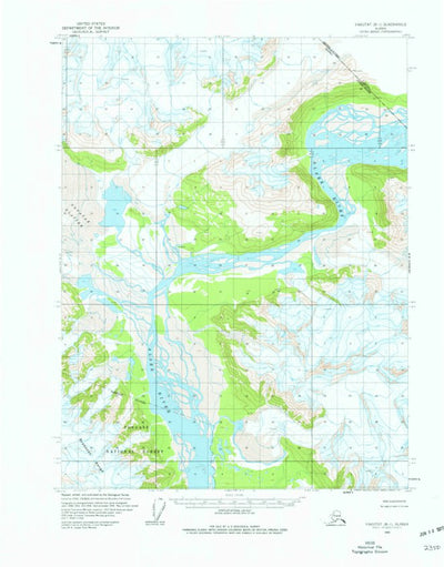 United States Geological Survey Yakutat B-1, AK (1959, 63360-Scale) digital map