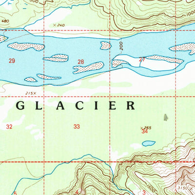 United States Geological Survey Yakutat B-1, AK (1997, 63360-Scale) digital map