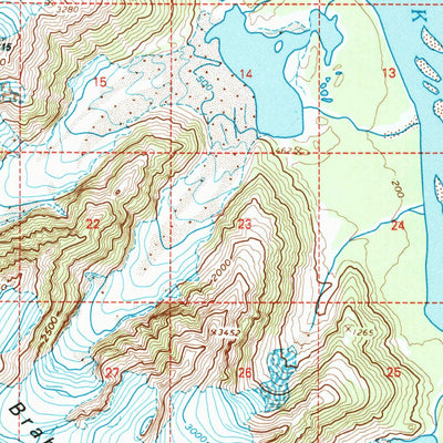 United States Geological Survey Yakutat B-1, AK (1997, 63360-Scale) digital map