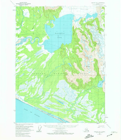 United States Geological Survey Yakutat B-3, AK (1959, 63360-Scale) digital map