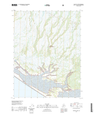 United States Geological Survey Yakutat B-4 NW, AK (2021, 25000-Scale) digital map