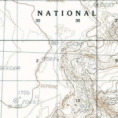 United States Geological Survey Yakutat C-2, AK (1985, 63360-Scale) digital map