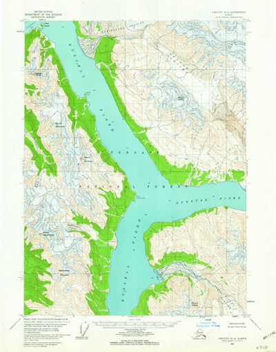 United States Geological Survey Yakutat D-4, AK (1959, 63360-Scale) digital map