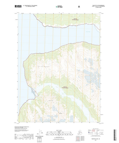 United States Geological Survey Yakutat D-4 SE, AK (2021, 25000-Scale) digital map
