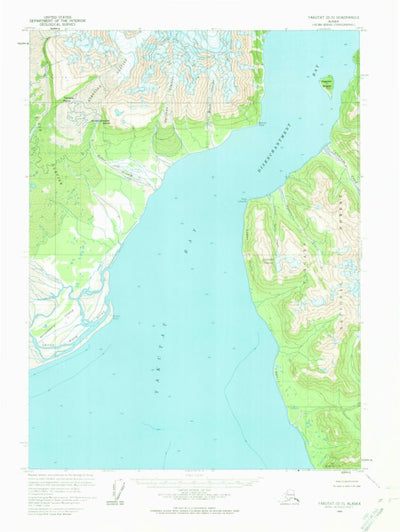 United States Geological Survey Yakutat D-5, AK (1959, 63360-Scale) digital map