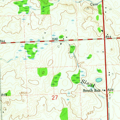 United States Geological Survey Yale, MI (1961, 24000-Scale) digital map