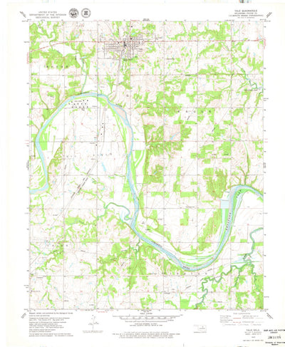 United States Geological Survey Yale, OK (1978, 24000-Scale) digital map