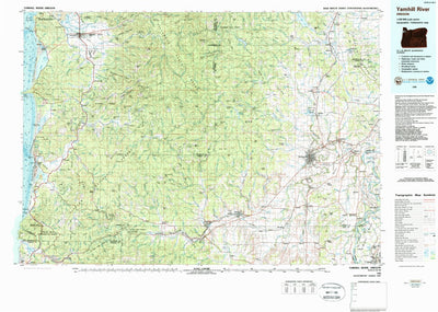 United States Geological Survey Yamhill River, OR (1980, 100000-Scale) digital map