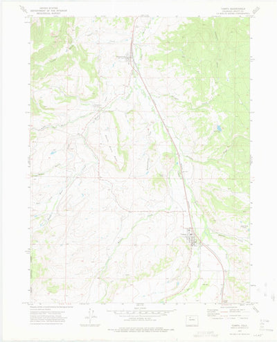 United States Geological Survey Yampa, CO (1972, 24000-Scale) digital map