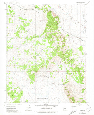 United States Geological Survey Yampai, AZ (1981, 24000-Scale) digital map