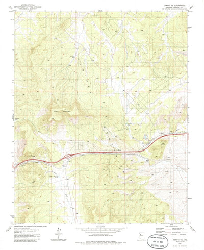 United States Geological Survey Yampai SE, AZ (1981, 24000-Scale) digital map