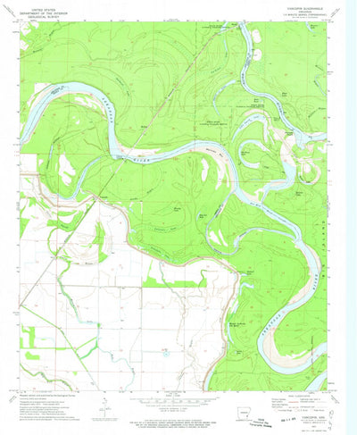 United States Geological Survey Yancopin, AR (1972, 24000-Scale) digital map