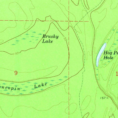 United States Geological Survey Yancopin, AR (1972, 24000-Scale) digital map