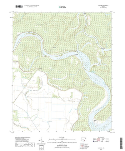 United States Geological Survey Yancopin, AR (2020, 24000-Scale) digital map