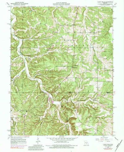 United States Geological Survey Yancy Mills, MO (1950, 24000-Scale) digital map