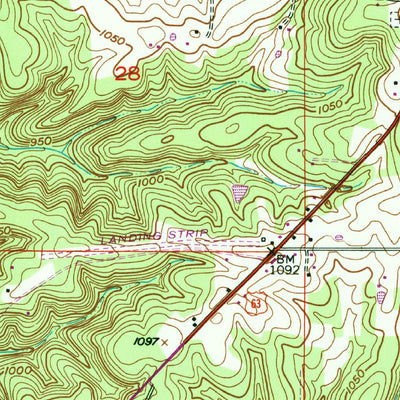 United States Geological Survey Yancy Mills, MO (1950, 24000-Scale) digital map