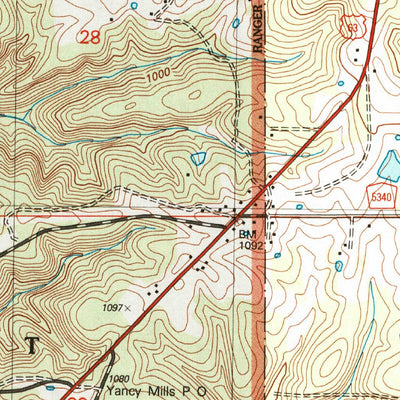 United States Geological Survey Yancy Mills, MO (2004, 24000-Scale) digital map