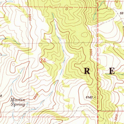 United States Geological Survey Yandell Springs, ID (1981, 24000-Scale) digital map