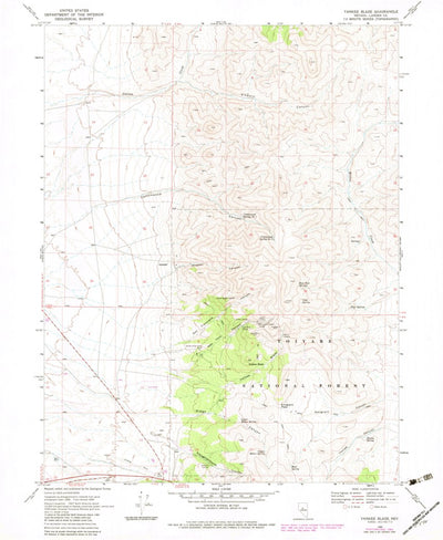 United States Geological Survey Yankee Blade, NV (1969, 24000-Scale) digital map