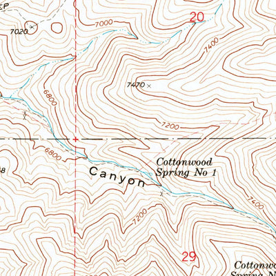 United States Geological Survey Yankee Blade, NV (1969, 24000-Scale) digital map