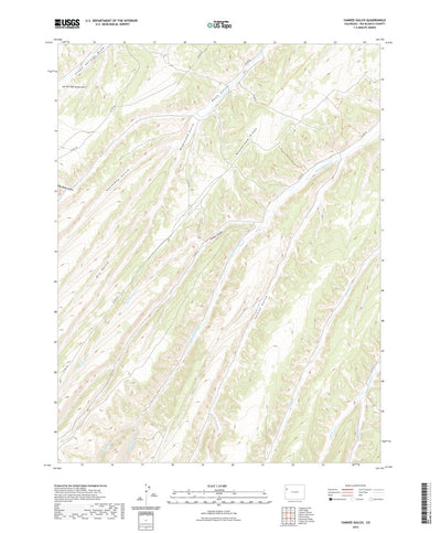 United States Geological Survey Yankee Gulch, CO (2022, 24000-Scale) digital map