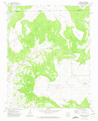 United States Geological Survey Yankee, NM-CO (1971, 24000-Scale) digital map