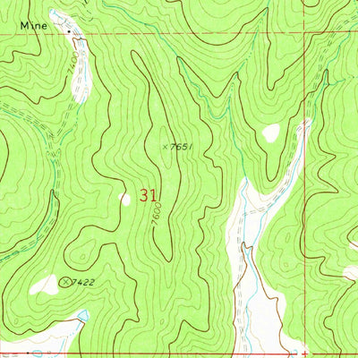 United States Geological Survey Yankee, NM-CO (1971, 24000-Scale) digital map