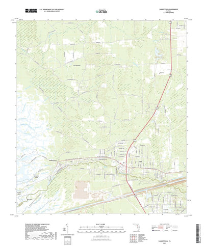 United States Geological Survey Yankeetown, FL (2021, 24000-Scale) digital map
