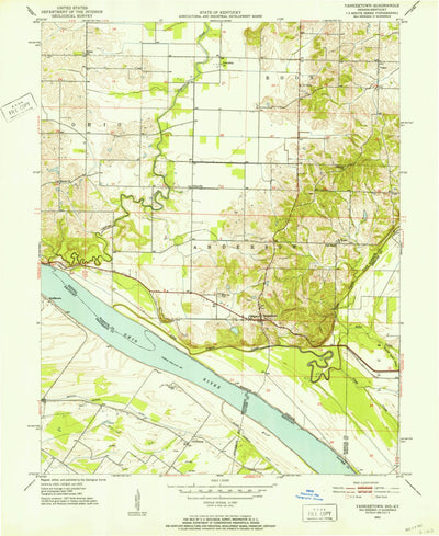 United States Geological Survey Yankeetown, IN-KY (1951, 24000-Scale) digital map