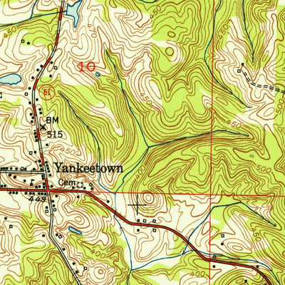 United States Geological Survey Yankeetown, IN-KY (1951, 24000-Scale) digital map