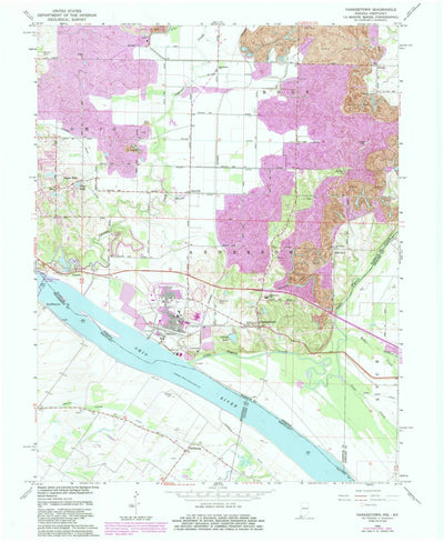 United States Geological Survey Yankeetown, IN-KY (1964, 24000-Scale) digital map